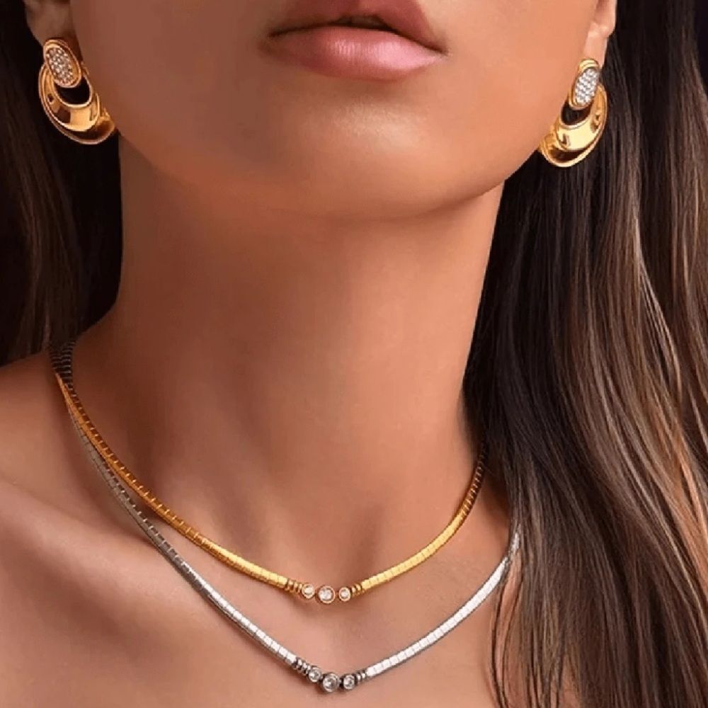 Silver Necklace Q833